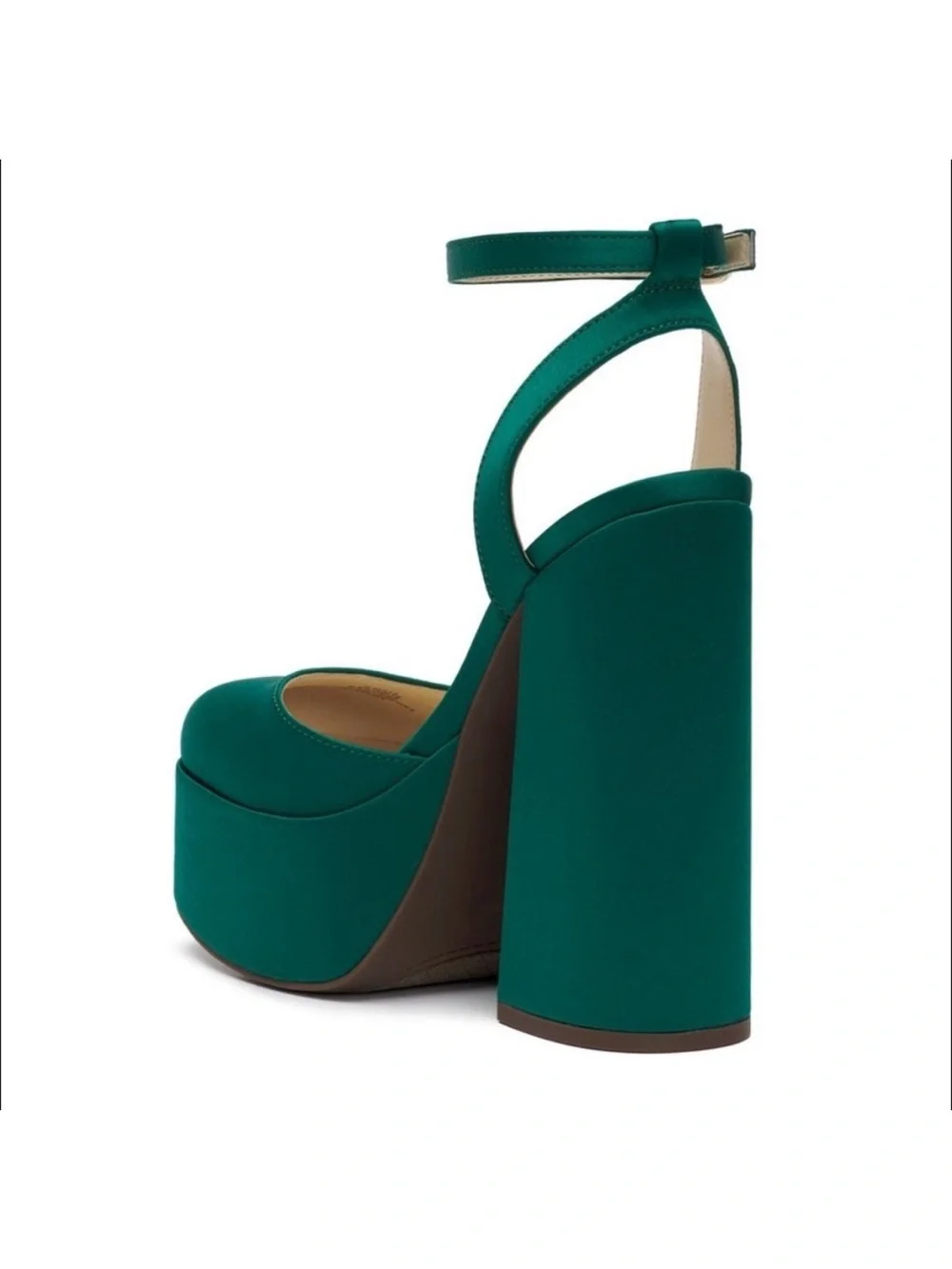 Jessica Simpson Teal Satin Platform Heel